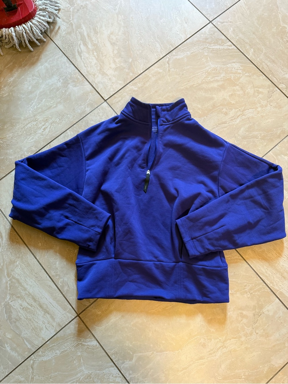 Athleta Deep blue Polartec Half‑Zip Pullover sz S - Picture 2 of 6